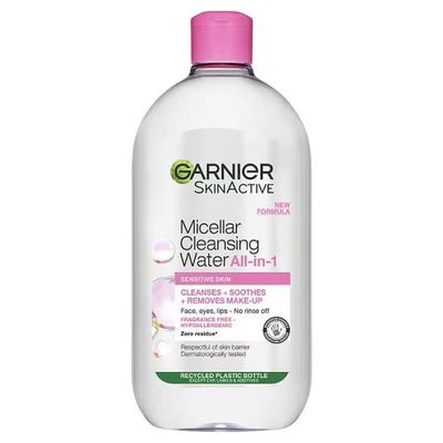 Garnier Micellar Water Facial Cleanser and Makeup Remover for Sensitive Skin 700ml