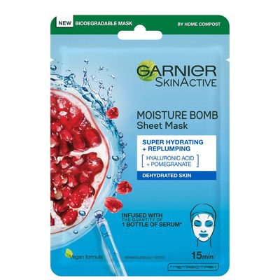 Garnier Moisture Bomb Pomegranate Hydrating Face Sheet Mask