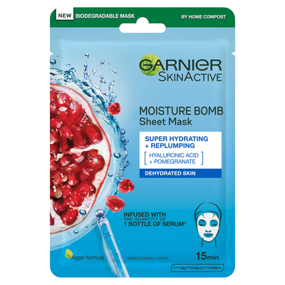 Garnier Moisture Bomb Pomegranate Hydrating Face Sheet Mask - Thumbnail 2