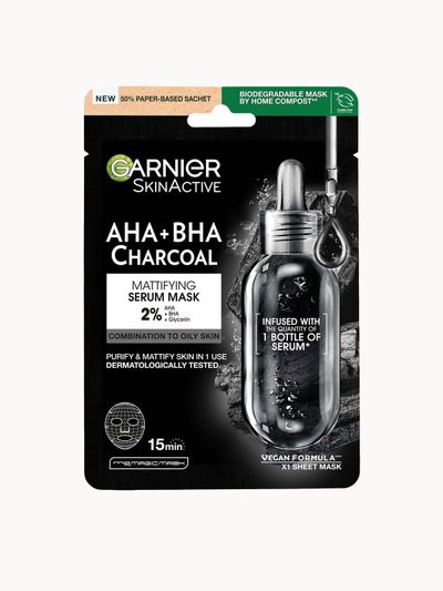 Garnier Tissue Mask *PURE CHARCOAL* 28g - White