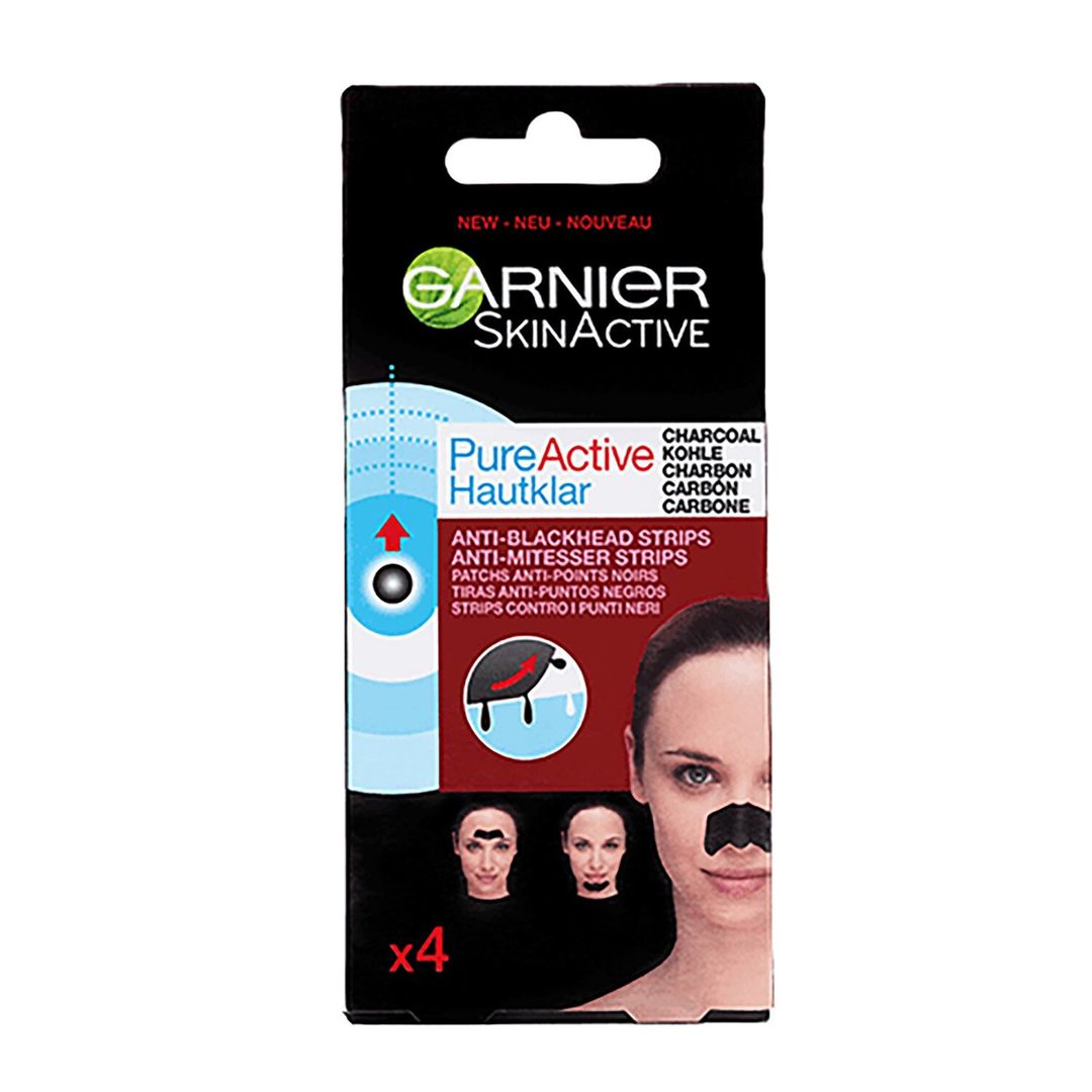 Garnier Pure Active Intensive Anti Blackhead Charcoal Nose Strips - Image 1