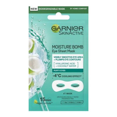 Garnier Hyaluronic Acid and Coconut Water Hydrating Replumping Eye Sheet Mask 6g