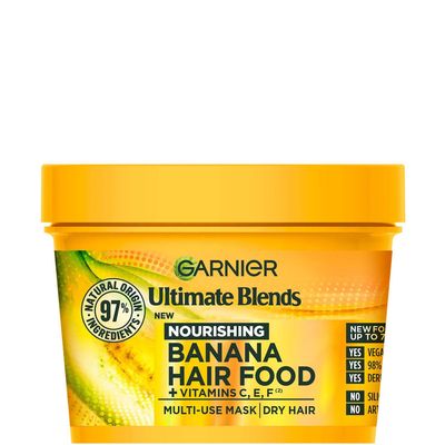 Garnier Ultimate Blends Banana 3-in-1 Dry Hair Mask Duo