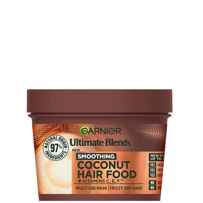 Garnier Ultimate Blends Smoothing Coconut and Macadamia Hair Food - Brown - Thumbnail 2