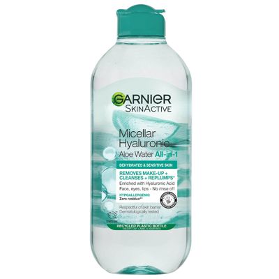 Garnier Micellar Hyaluronic Aloe Water 400ml, Cleanse and Replump - Thumbnail 2