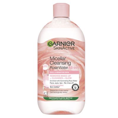 Garnier Micellar Rose Water Facial Cleanser For Dull Skin 700ml, Cleanse & Glow | Size: 700ml