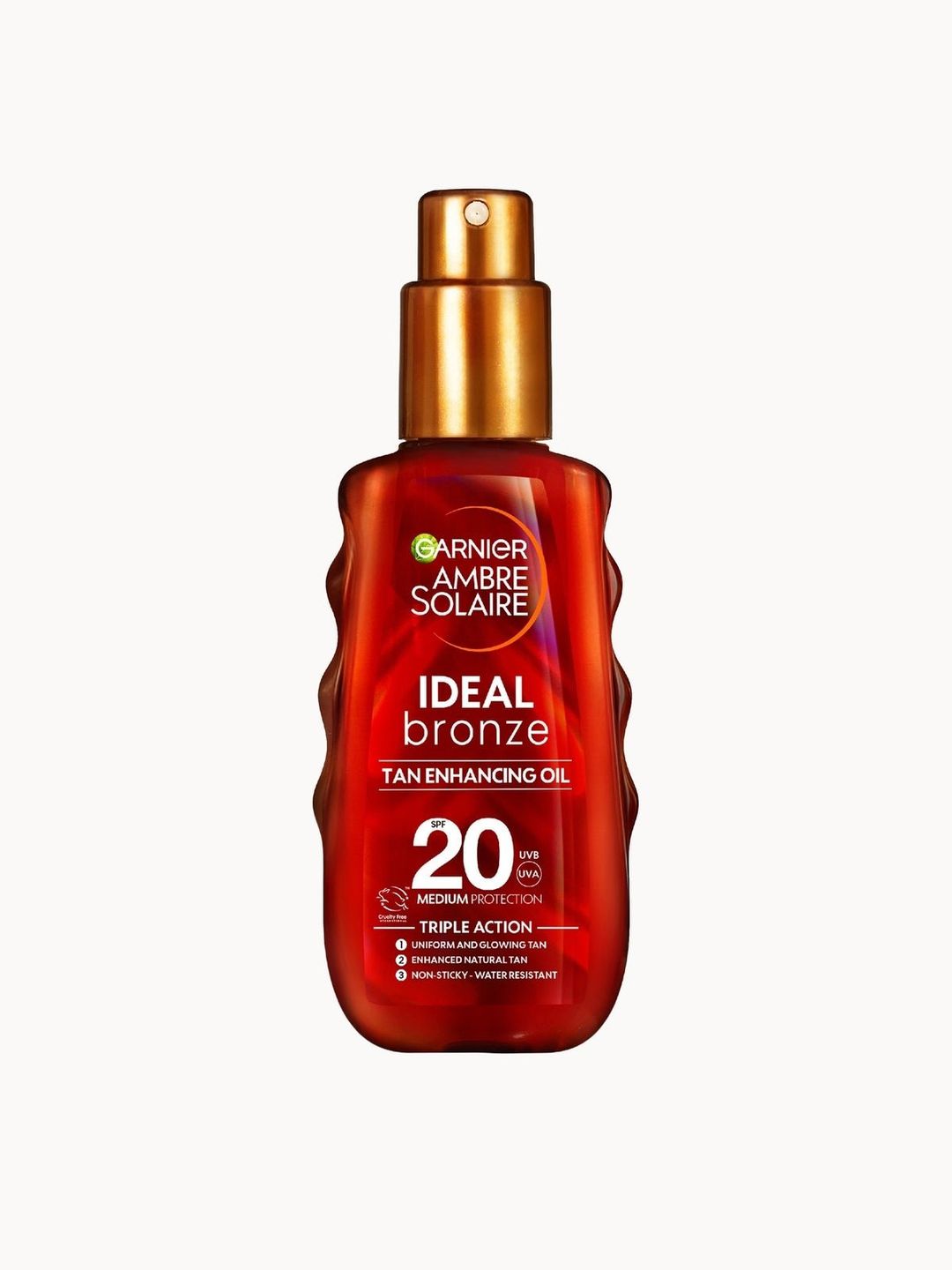 Garnier Ambre Solaire Ideal Bronze Protective Oil SPF20 Sun Cream Spray | Size: 150ml - Image 1