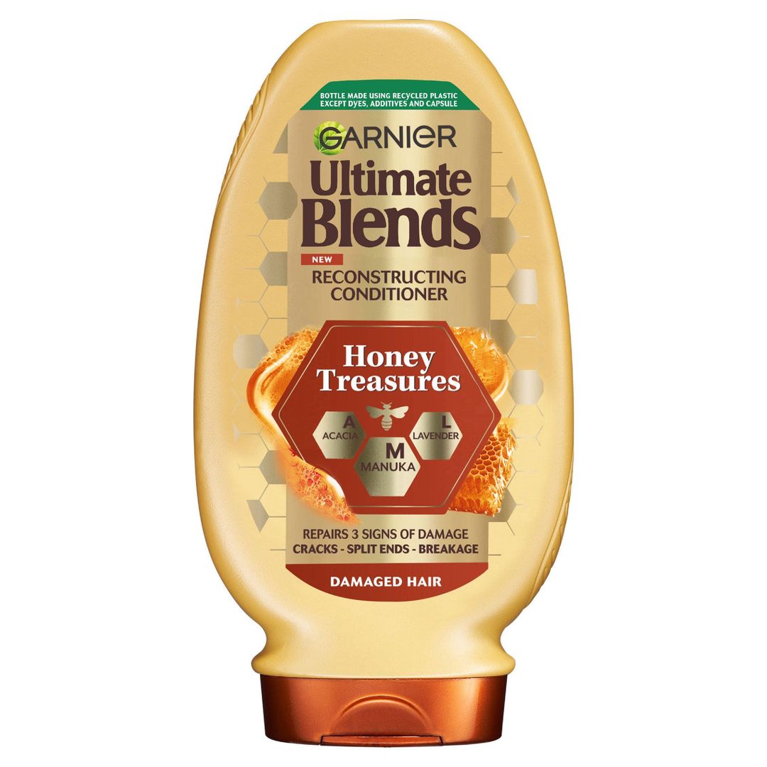 Garnier Ultimate Blends Honey Treasures Conditioner AML Acacia + Lavender + Manuka, 400ml - Image 1