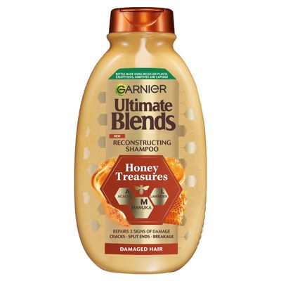 Garnier Ultimate Blends Honey Treasures Shampoo, AML Acacia + Manuka + Lavender, 400ml