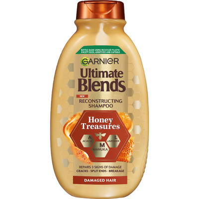 Garnier Ultimate Blends Honey Treasures Shampoo, AML Acacia + Manuka + Lavender, 400ml - Thumbnail 2