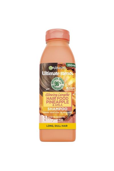 Garnier Ultimate Blends Glowing Lengths Pineapple & Amla Hair Food Shampoo for Long Dull Hair