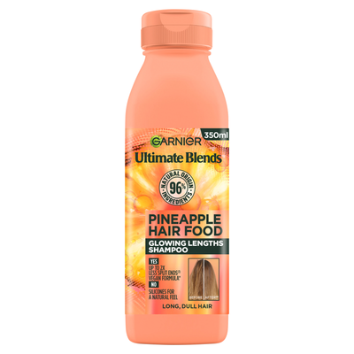 Garnier Ultimate Blends Glowing Lengths Pineapple & Amla Hair Food Shampoo for Long Dull Hair - Thumbnail 2