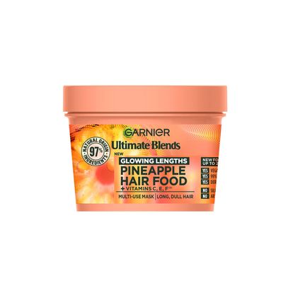 Garnier Ultimate Blends Pineapple 3-in-1 Glowing Hair Mask Duo