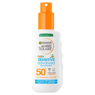 Garnier Ambre Solaire Kids' SPF 50+ Sensitive Advanced Sun Spray 150ml