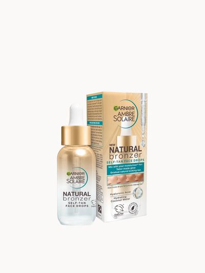 Garnier Ambre Solaire Natural Bronzer Self Tan Drops for Face 30ml