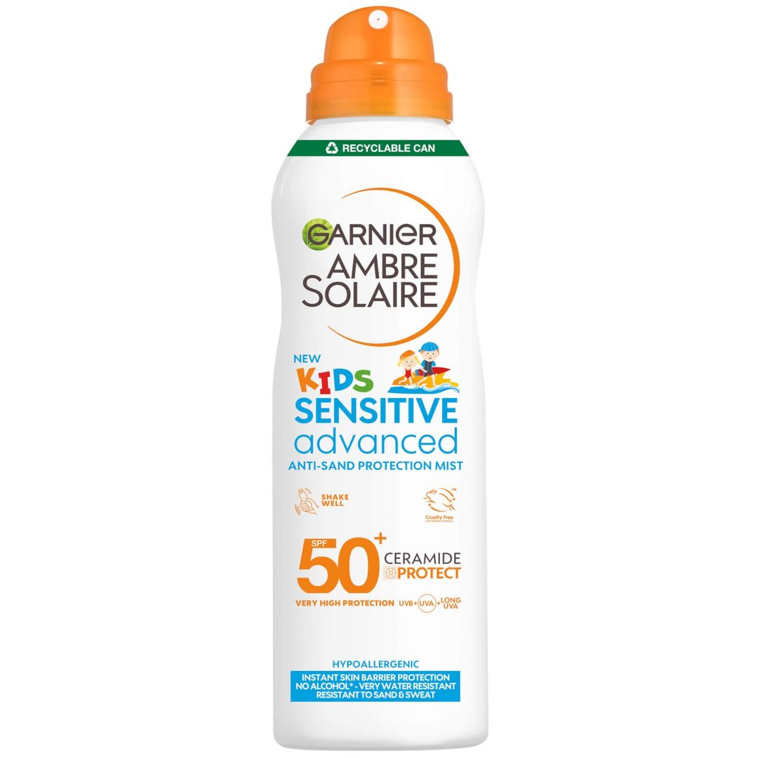 Garnier Ambre Solaire Kids' SPF 50+ Sensitive Advanced Anti-Sand Mist 150ml - Image 1