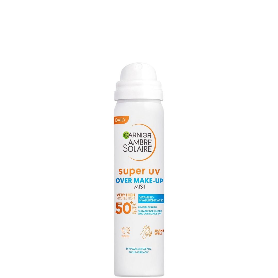 Garnier Ambre Solaire Over Makeup Super UV Protection Mist SPF50+ With Hyaluronic Acid And Vitamin E, 75ml - Image 1