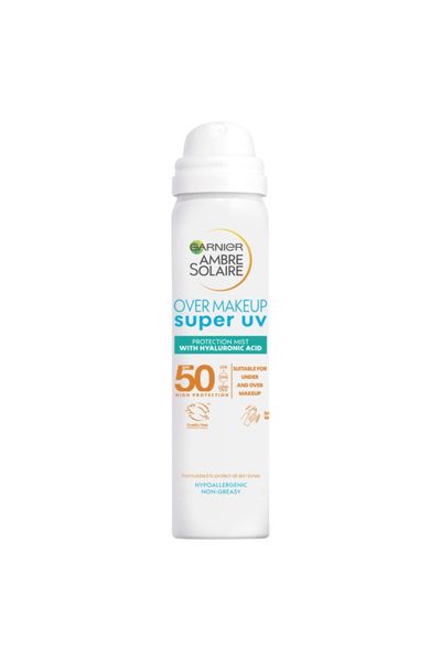 Garnier Ambre Solaire Over Makeup Super UV Protection Mist SPF50+ With Hyaluronic Acid And Vitamin E, 75ml - Thumbnail 2