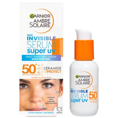 Garnier Ambre Solaire SPF 50+ Super UV Invisible Face Serum 30ml - Thumbnail 2