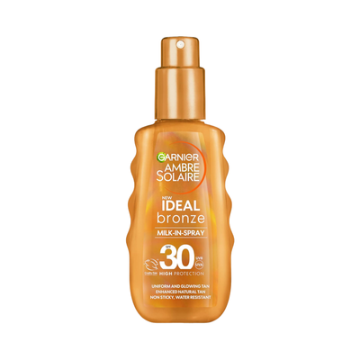 Garnier Ambre Solaire Ideal Bronze Milk-In Tanning SPF 50 Spray for Face and Body 150ml - Thumbnail 2