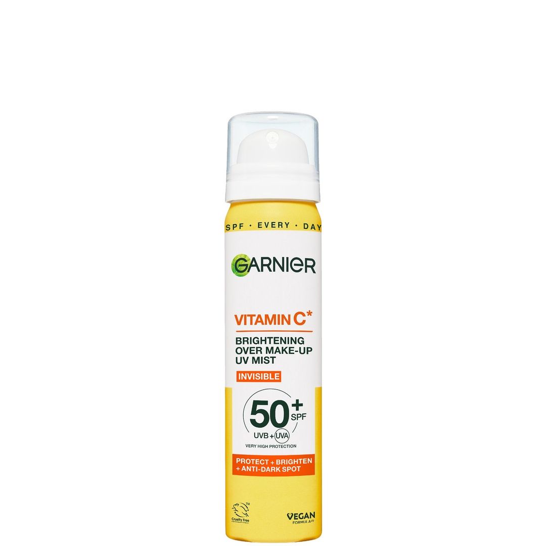 Garnier Vitamin C Brightening Over Make-Up UV Mist Invisible with SPF50+ and Vitamin C 75ml - Image 1