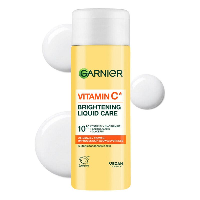 Garnier Vitamin C Brightening Liquid Care with 10% Glycerin + Niacinamide + Salicylic Acid 120ml - Image 1