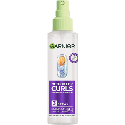 Garnier Method For Curls Spray, up to 48H moisture and definition 150ml
