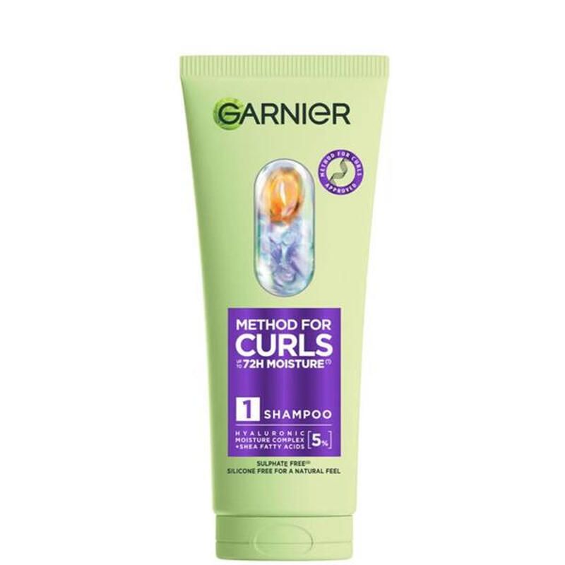Garnier Method For Curls Shampoo, up to 72H moisture and definition 200ml - Image 1