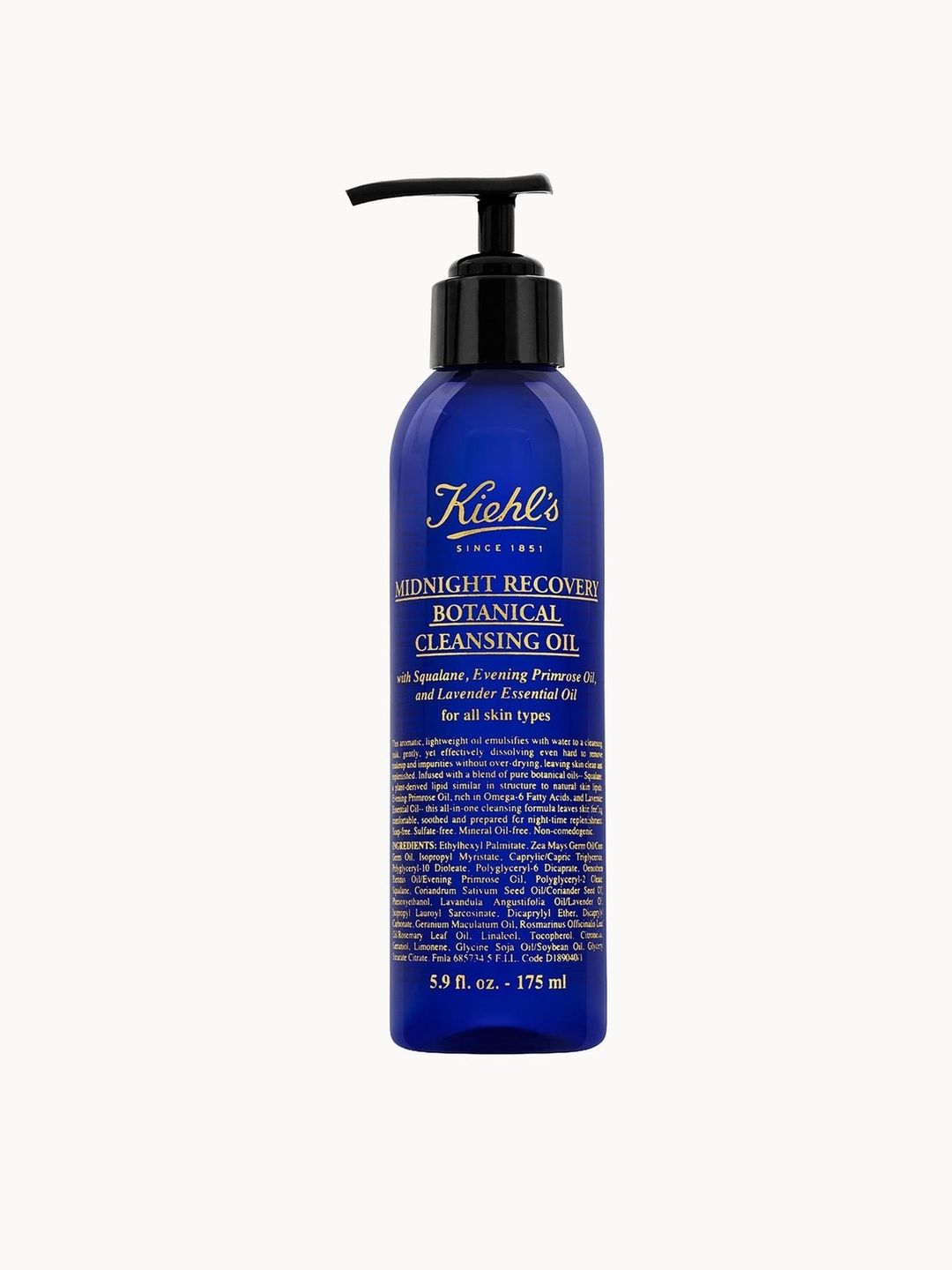 Kiehl's Midnight Recovery Botanical Cleansing Oil (Various Sizes) - 175ml - Image 1