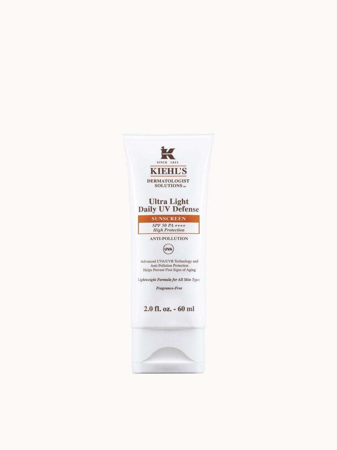 Kiehl's Ultra Light Daily UV Defense SPF 50 PA++++ (Various Sizes) - 60ml - Image 1