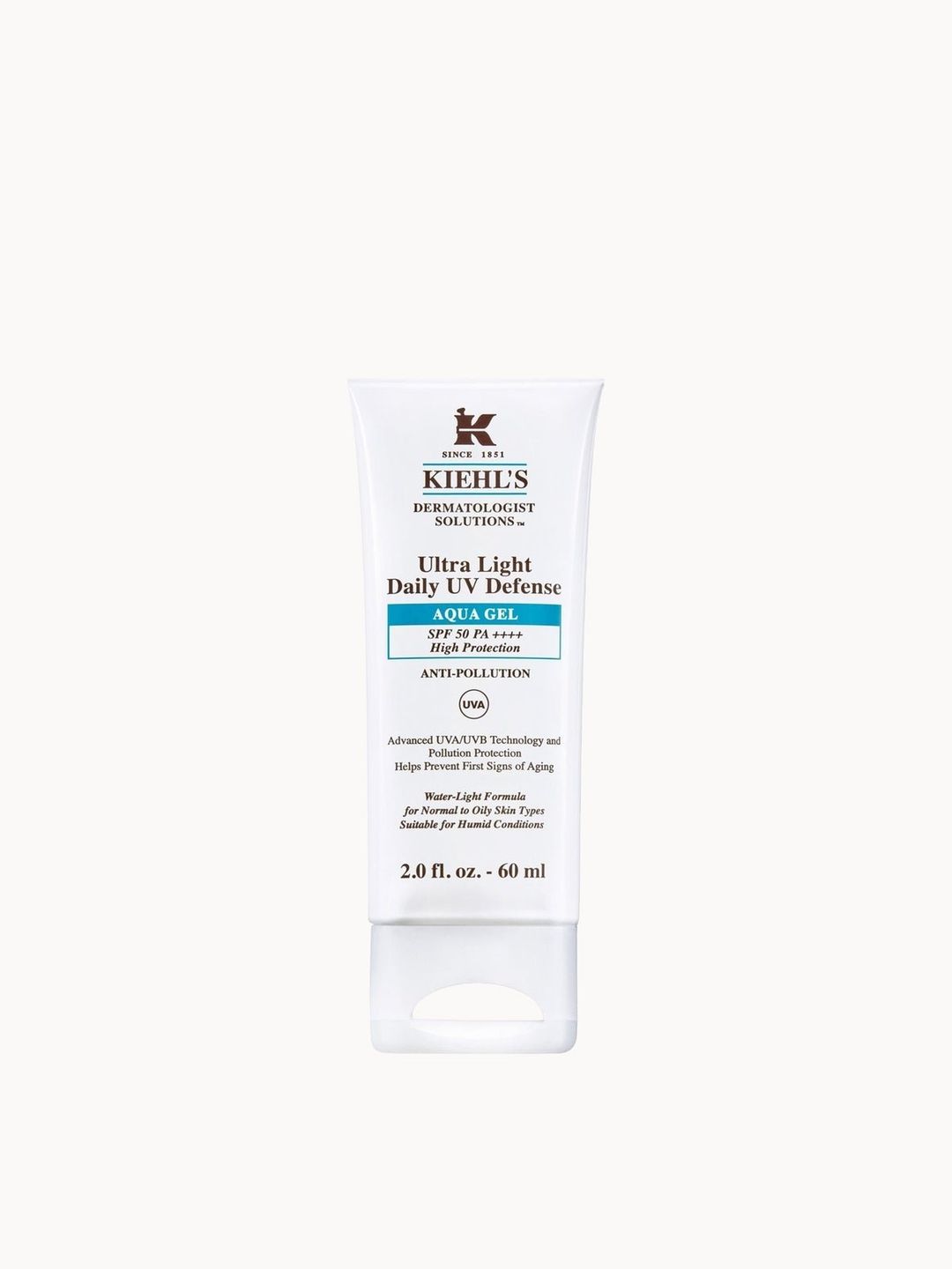 Kiehl's Ultra Light Daily UV Defense Aqua Gel SPF 50 PA++++ (Various Sizes) - 60ml - Image 1