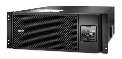 APC Smart-UPS On-Line, 6kVA/6kW, Rackmount 4U, 230V, 6x C13+4x C19 IEC outlets, Network Card, Extended runtime, W/ rail kit, 6-year warranty - Image 1