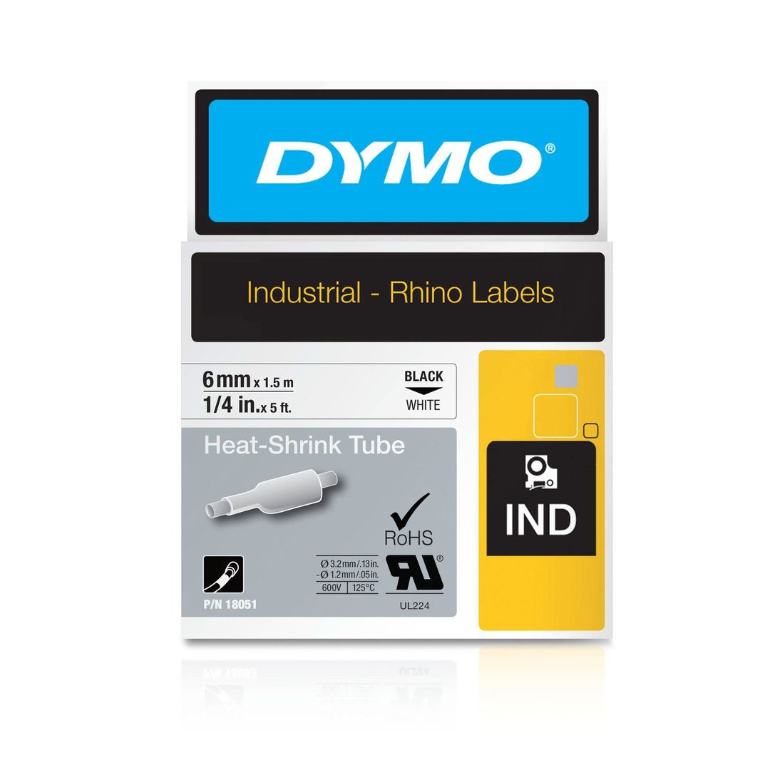 DYMO IND Heat-Shrink Tube Labels - 6mm x 15m - Image 1