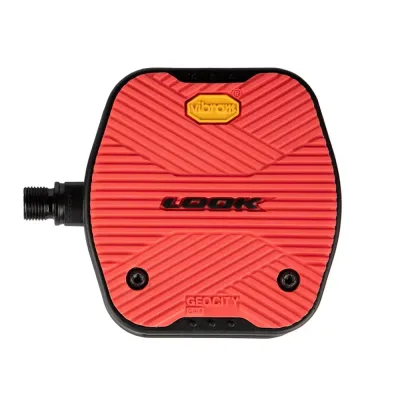 Look Geo City Grip Flat Pedals RED