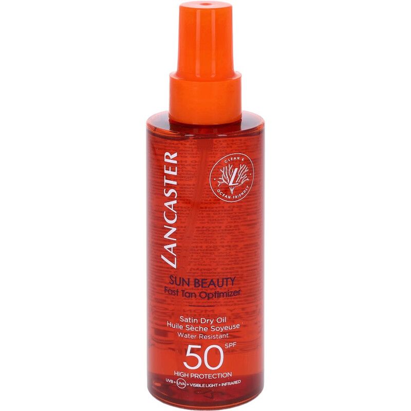 Lancaster Sun Beauty Fast Tan Optimizer Satin Dry Oil SPF50 150ml - Image 1