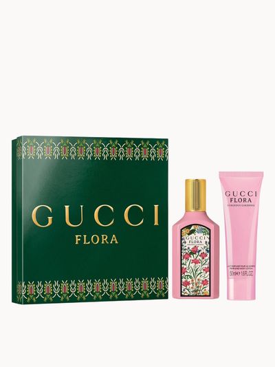Gucci Flora Gorgeous Gardenia Eau de Parfum for Women and Perfumed Body Lotion Duo Gift Set 50ml