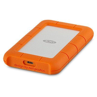 LaCie Rugged USB-C external hard drive 4 TB 5400 RPM 2.5" USB Type-C 3.2 Gen 1 (3.1 Gen 1) Orange Silver - Image 1