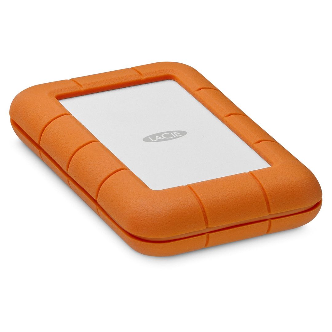 LaCie Rugged Secure external hard drive 2 TB 2.5" USB Type-C 3.2 Gen 1 (3.1 Gen 1) Orange, White - Image 1