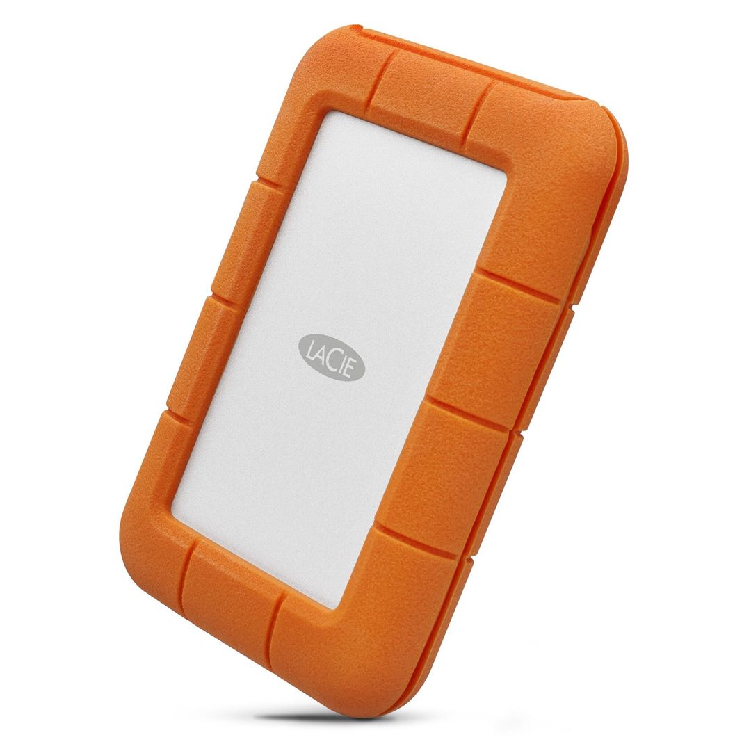 LaCie Rugged USB-C external hard drive 5 TB USB Type-C 3.2 Gen 1 (3.1 Gen 1) Grey Yellow - Image 1