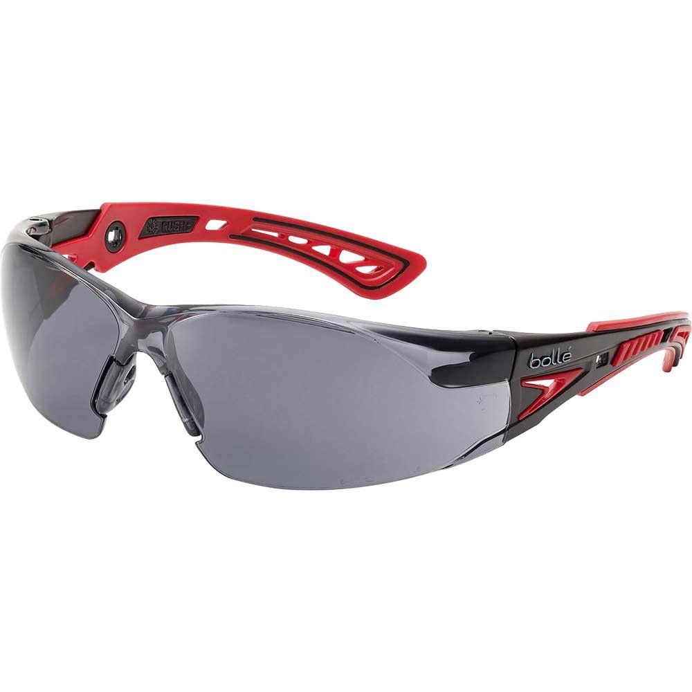 Bolle Rush+ RUSHPPSF Adjustable Bridge Smoke Safety Glasses - Image 1