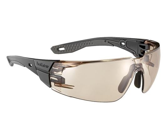 Bolle, Rush+ 2.0, Safety Glasses, Medium/Large, Copper, Platinum - Orange