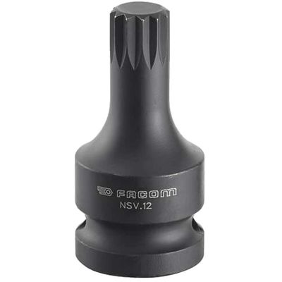 Facom 1/2" Drive XZN Impact Socket Bit 1/2" M12