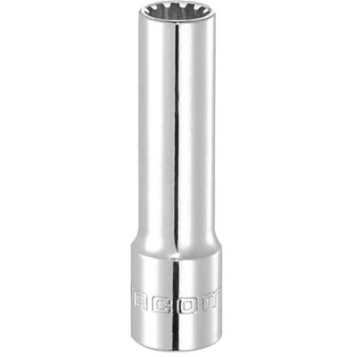 Facom 3/8" Drive Chrome Thin Wall Spline Socket 3/8" M16 63mm