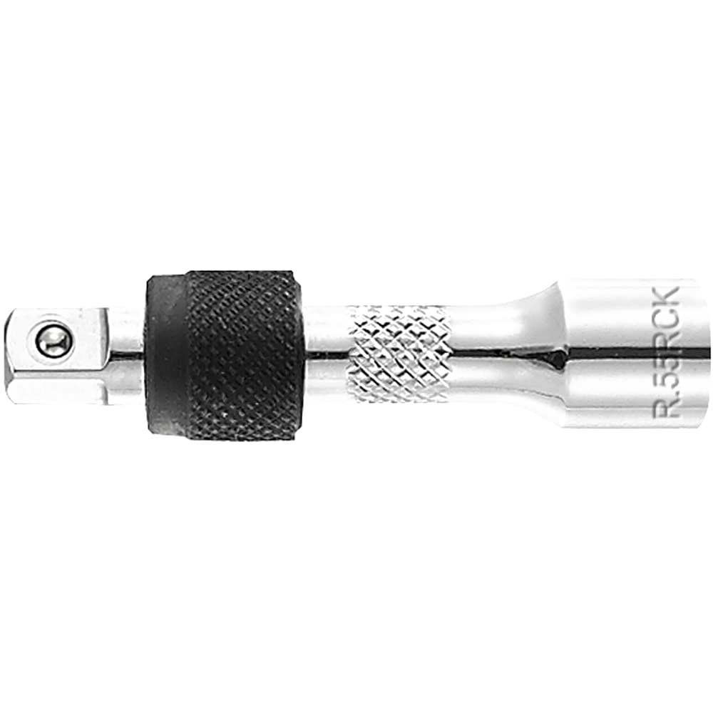Facom 1/4" Drive Chrome Knurled Locking Socket Extension Bar 1/4" 55mm - Image 1