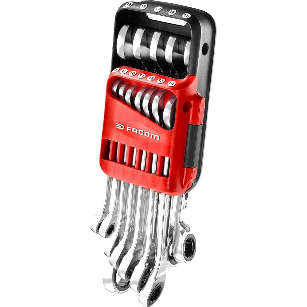 Facom 467B 12 Piece Reversible Ratchet Spanner Set - Image 1