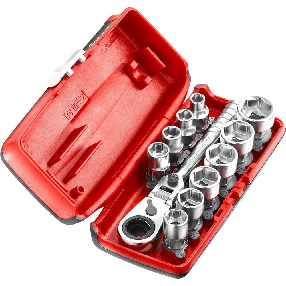 Facom 11 Piece 1/4" Drive PICO Hexagon Socket Set Metric 1/4" - Image 1