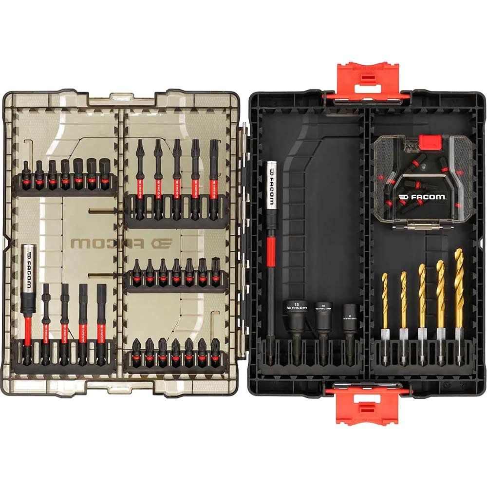 Facom 50 Piece Max Impact Drill and Screwdriver Bit Set - Image 1