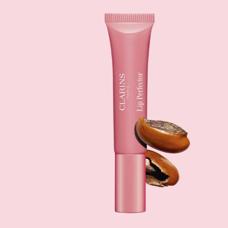 Clarins Natural Lip Perfector Gloss - 01 Rose Shimmer 12ml - Image 1