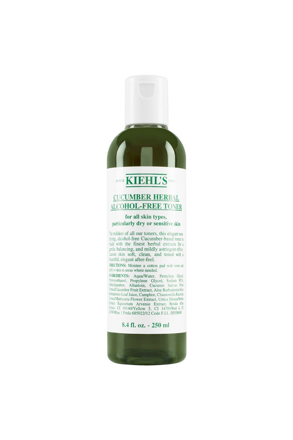 Kiehl's Cucumber Herbal Alcohol-Free Toner | Size: 250ml - Image 1