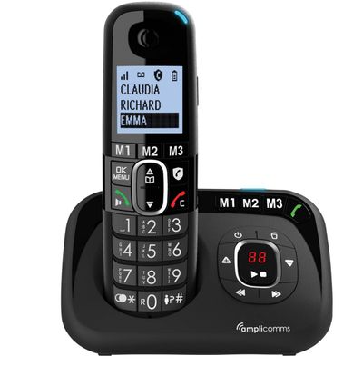 Big Button 1580 Voice Portable Dect Telephone - Black